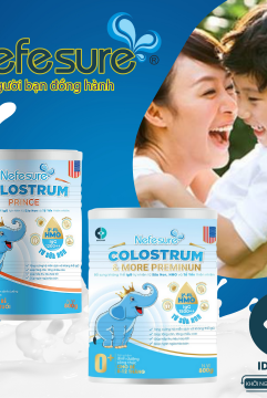 Nefesure Colostrum - Bộ đôi bổ sung dinh dưỡng giúp con có miễn dịch khỏe, tăng cân tốt 